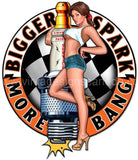Bigger Sparks Vintage Metal Sign-14X16 Metal Sign