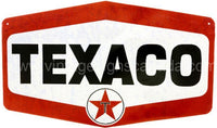 Texaco Hexagon Die-Cut Tin Sign