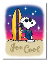 Snoopy Joe Cool Tin Sign-12X16 Sign