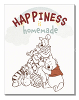 Winnie The Pooh Group Tin Sign-12X16 Sign