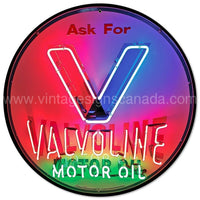 1950S Valvoline Vintage Metal Sign-14X14 Metal Sign
