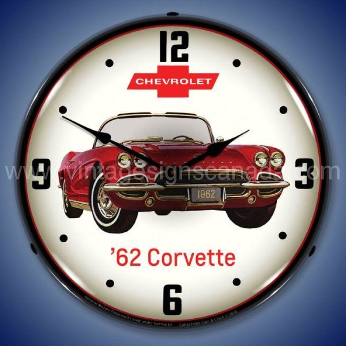 1962 Corvette Led Clock
