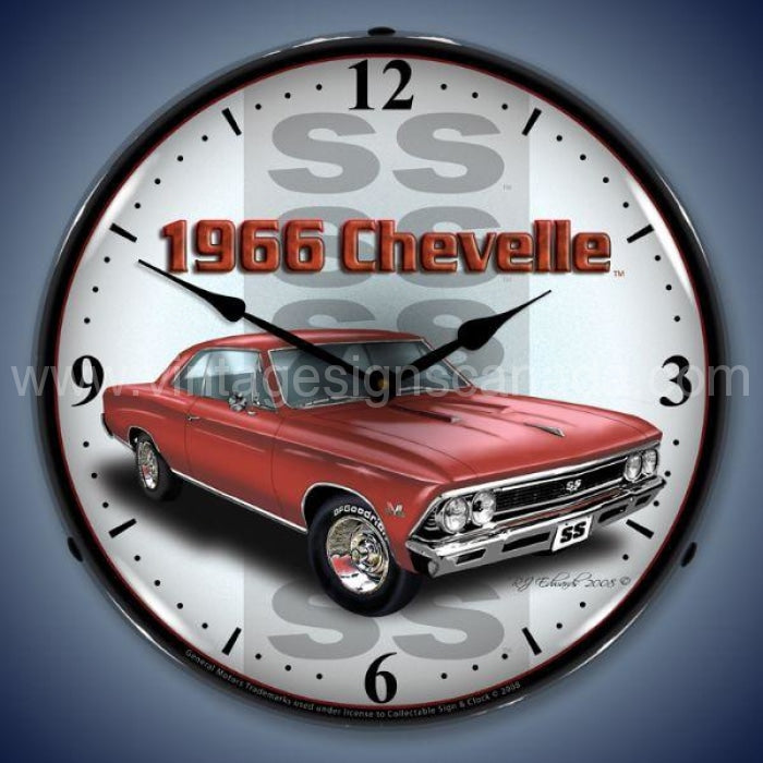 1966 Chevelle Ss Led Clock