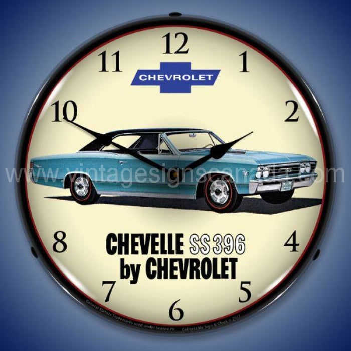 1967 Chevelle Ss 396 Led Clock