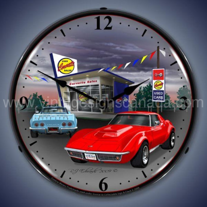 1968 Corvette Led Clock