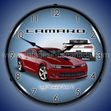 2014 Ss Camaro Crystal Red Led Clock