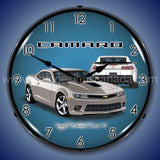 2014 Ss Camaro Silver Ice Led Clock