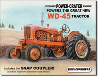 Allis Chalmers-Wd45 Tin Sign16X12 Sign
