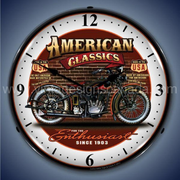 American Classic Bike Led Clock