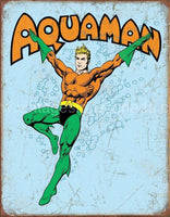 Aquaman Retro Tin Sign-12X16 Sign