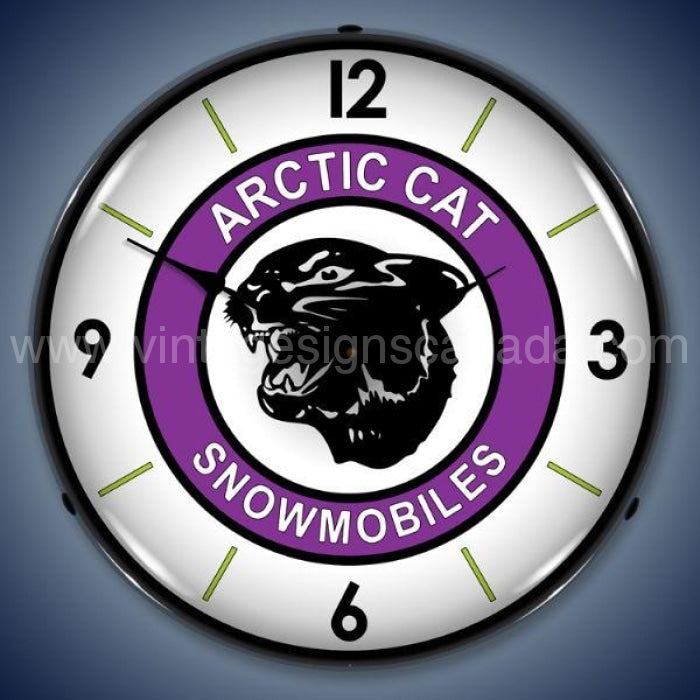 Arctic Cat Snowmobiles Led Clock