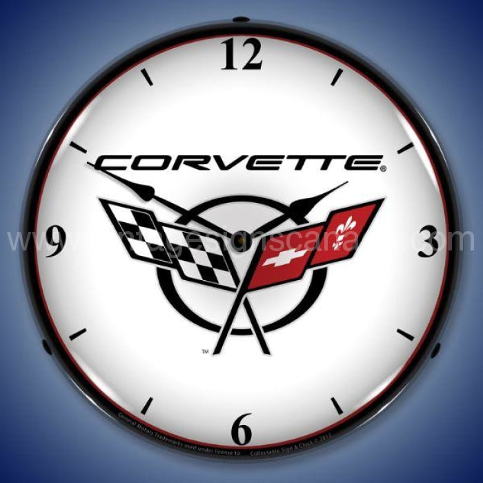C5 Corvette 2 Led Clock