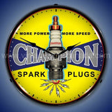 Champion Spark Plugs Vintage Led Clock