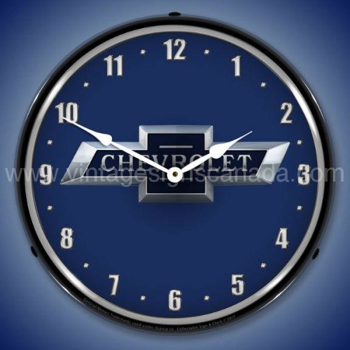 Chevrolet Bowtie 100Th Anniversary Led Clock