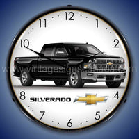 Chevrolet Silverado Black Led Clock