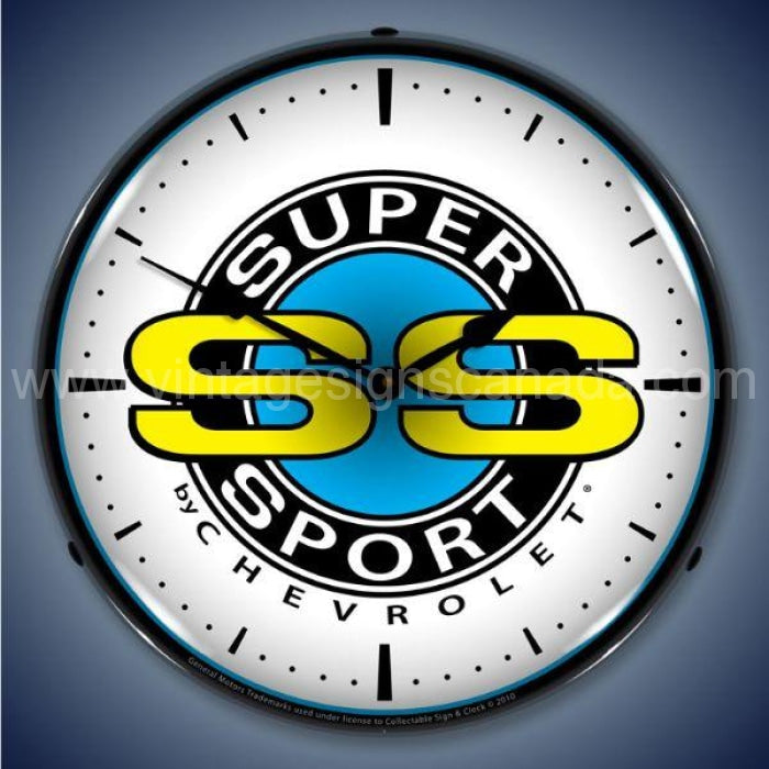 Chevrolet Super Sport Led Clock