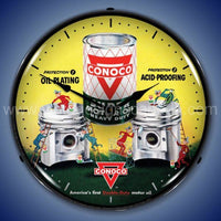 Conoco Motor Oil Led Clock