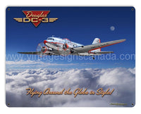 Dc-3 Airplane Vintage Sign-15X12 Metal Sign