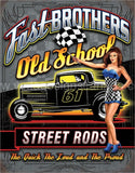 Fast Brothers Tin Sign
