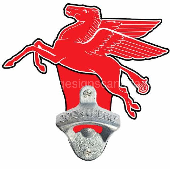 Flying Pegasus Mobilgas Bottle Opener