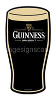Guinness Pint Glass Tin Sign - Vintage Signs Canada