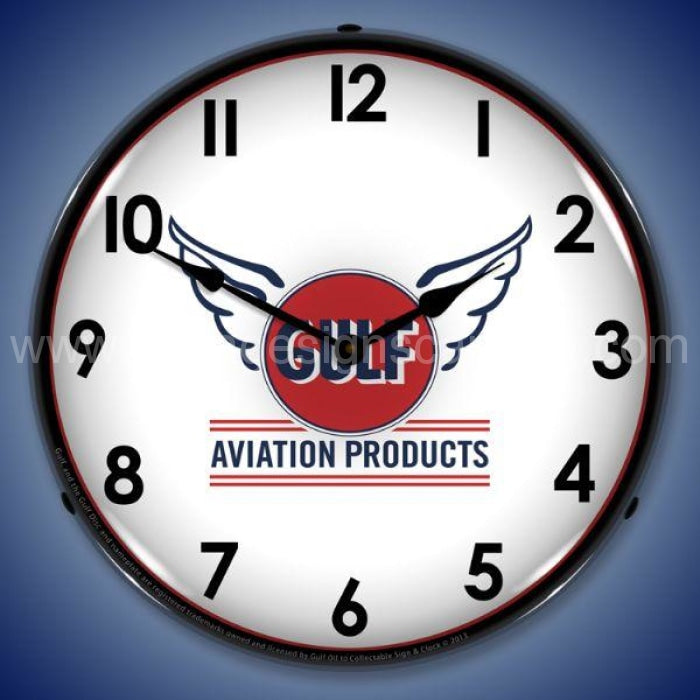 Gulf Aviation Led Clock