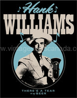 Hank Williams Tear In My Beer Tin Sign