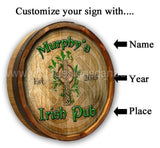 Irish Pub Quarter Barrel Sign - Vintage Signs Canada