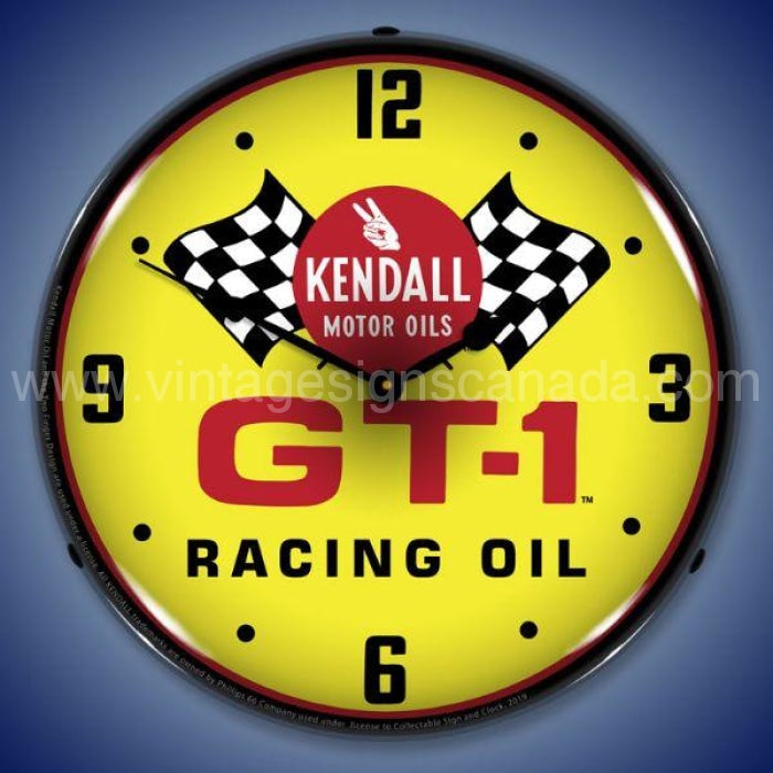 Kendall Gt-1 Racing Oil Led Clock