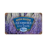 Lavender Metal Sign Tin
