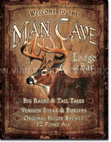 Man Cave Lodge Tin Sign
