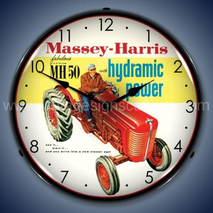 Massey-Harris Led Clock