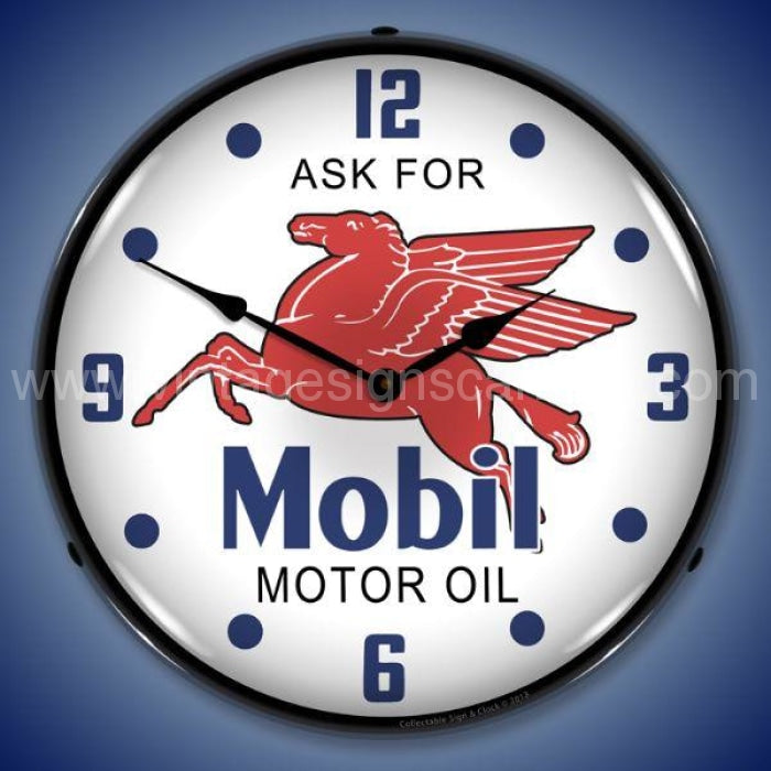 Mobil Oil Led Clock