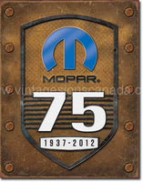 Mopar-75Th Anniversary Tin Sign