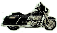 Motorcycle Die Cut Embossed Tin Sign