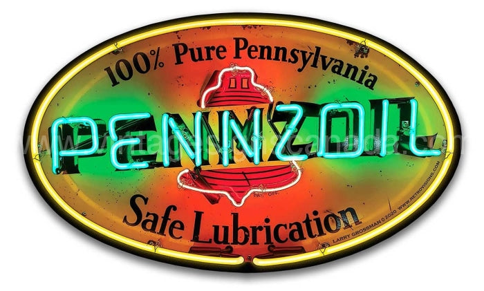 Pennzoil Vintage Metal Sign-16X10 Metal Sign