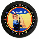 Rosie The Riveter Sign Clock-18 Clock