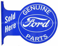 Two Sided Ford Flange Tin Sign