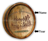 Vintage Vineyard Quarter Barrel Sign