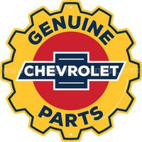 12 Chevy Gear Die-Cut Tin Sign