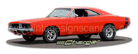 1969 Dodge Charger Vintage Sign-18X6 Metal Sign