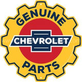 24 Chevy Gear Die-Cut Tin Sign