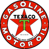 24 Round Texaco Tin Sign