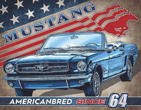 Ford Mustang American Bred Tin Sign