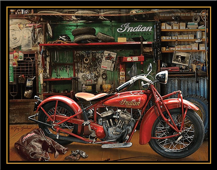 Indian Motorcycle Tin Sign