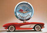 Chevy Red Corvette Tin Sign