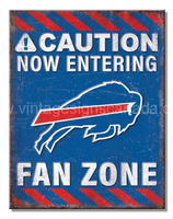 Buffalo Bills Fan Zone Tin Sign-12X16 Sign