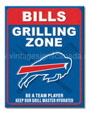 Buffalo Bills Grill Zone Tin Sign-12X16 Sign