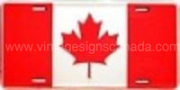 Canada Flag Licence Plate-12X6 Plate