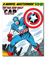 Captain America Ll Tin Sign-12X16 Sign